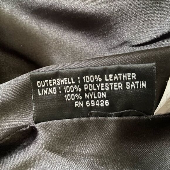 Wilson’s Leather Jacket Soft Button Down Pockets Lined Black Women’s Size Large - Picture 9 of 10